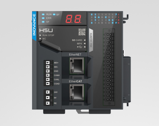 H5U系列EtherCAT总线高性能小型PLC